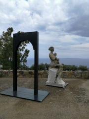Sentinels#1 |paper and chalk | cm270x100x100 |2018 Lipari | 2019 Morsasco |2019 Ronciglione